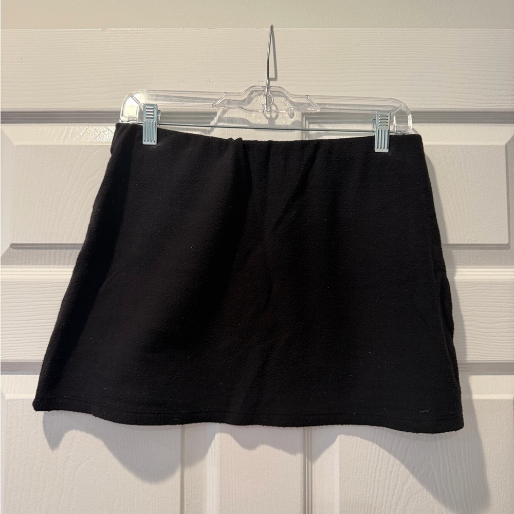 Frankie's Bikinis Black Terry Mini Skirt